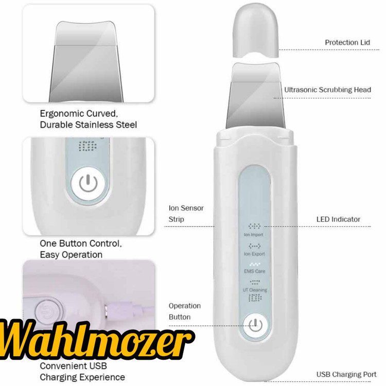 دستگاه اتو پوست اولتراسونیک لایه برداری پوست مدل Skin Care Peeling Beauty Machine Instrument Ultrasonic Skin Scrubber