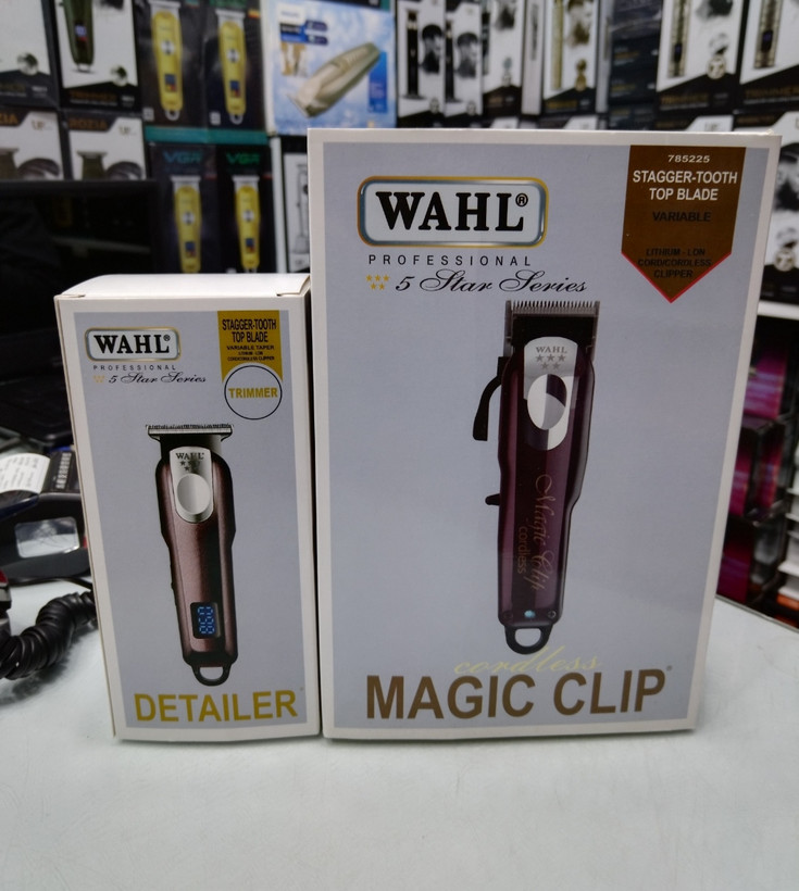 ست ماشین اصلاح وخط زن وال