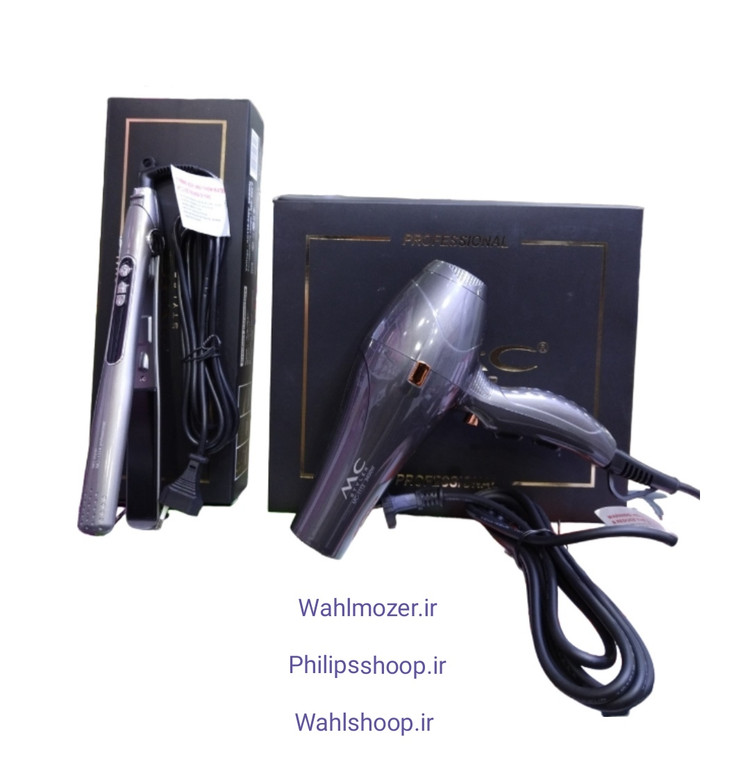 ست سشوار واتو مو حرفه ای مک استایلر اصل ایتالیا