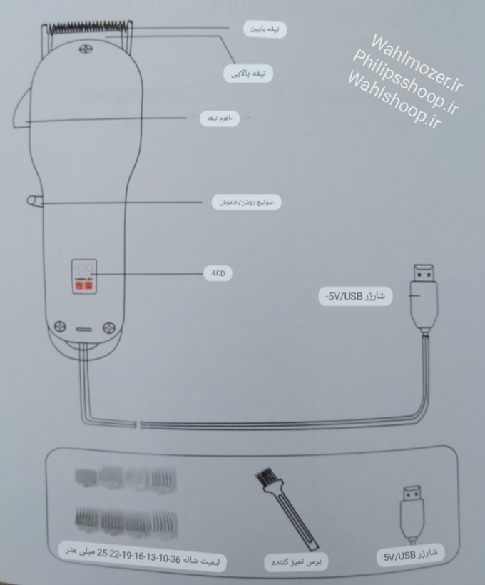 ماشین اصلاح حرفهای وسالنی