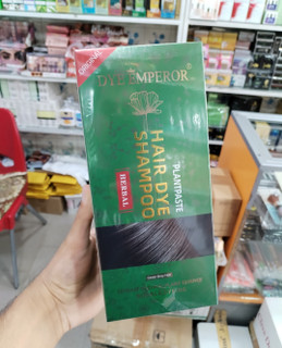 شامپو رنگ مشکی گیاهی Dye emperor اورجینال 500 میلی لیتر
